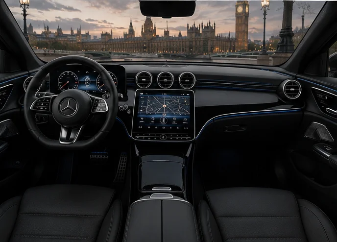 Mercedes-Benz E-Class premium dashboard and interior technology