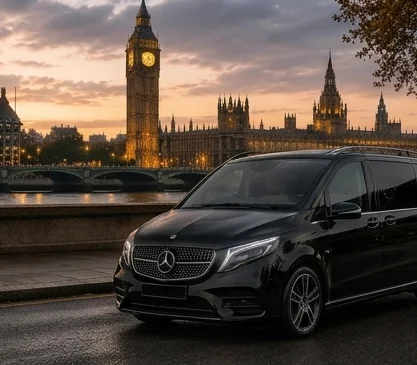 Mercedes-Benz V-Class luxury chauffeur vehicle exterior
