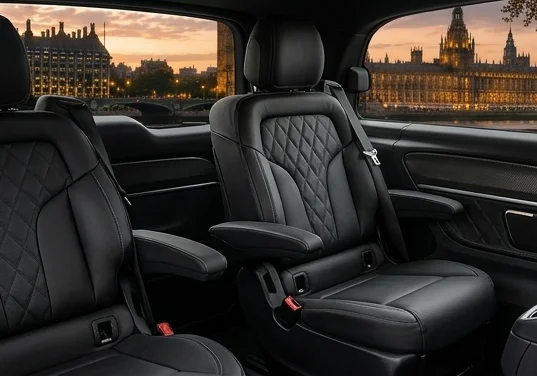 Mercedes-Benz V-Class executive chauffeur vehicle rear view